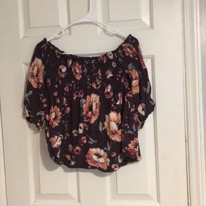 Off the shoulder floral top